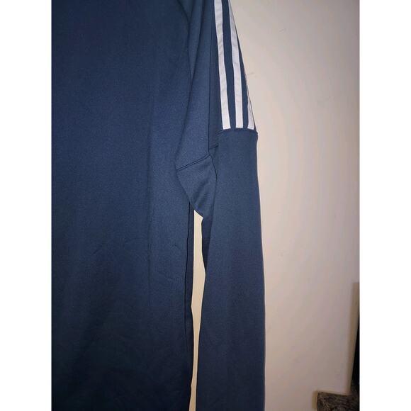 Adidas Golf Men's Pullover  Large 1/4 Zip  Long Sleeve French Terry Navy White - Picture 7 of 8